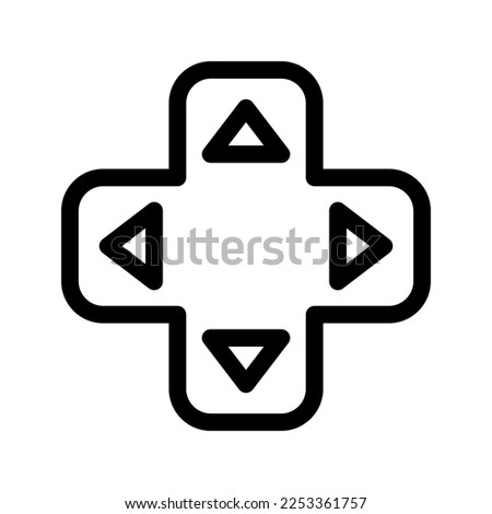 D Pad Icon Vector Symbol Design Illustration