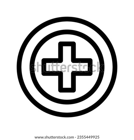Plus Circle Icon Vector Symbol Design Illustration