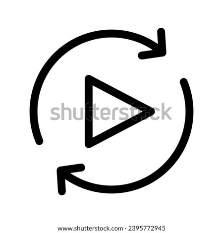 Reverse Play Icon Vector Symbol Design Illustration
