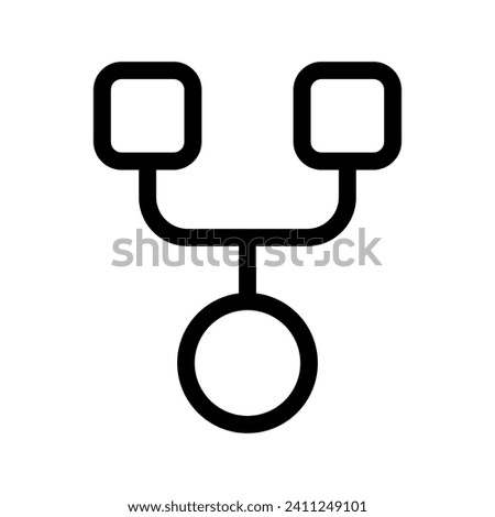 Code Fork Icon Vector Symbol Design Illustration