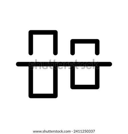 Align Center Icon Vector Symbol Design Illustration