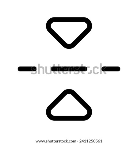 Flip Vertically Icon Vector Symbol Design Illustration