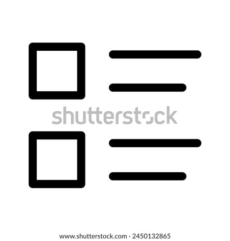Bullet List Icon Vector Symbol Design Illustration