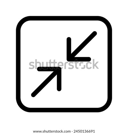 Minimize Icon Vector Symbol Design Illustration