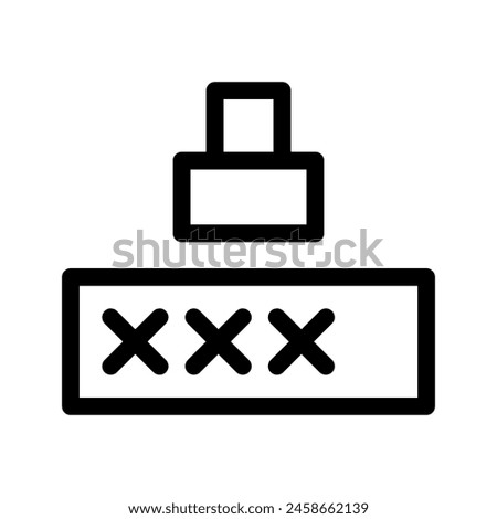 Password Icon Vector Symbol Design Illustration