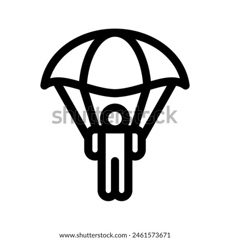 Paragliding Icon Vector Symbol Design Illustration