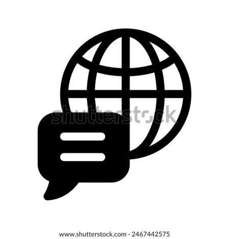 Language Icon Vector Symbol Design Illustration