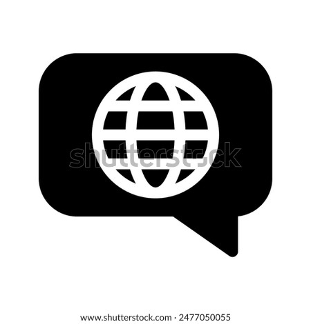 Language Icon Vector Symbol Design Illustration