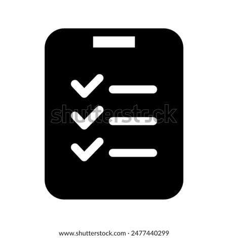 Check List Icon Vector Symbol Design Illustration