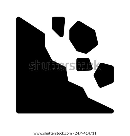 Landslide Icon Vector Symbol Design Illustration