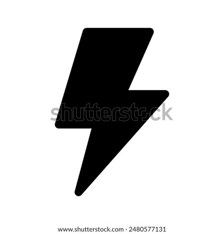 Lightning Bolt Icon Vector Symbol Design Illustration