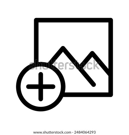 Add Image Icon Vector Symbol Design Illustration