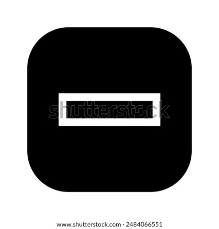 Boxed Remove Icon Vector Symbol Design Illustration