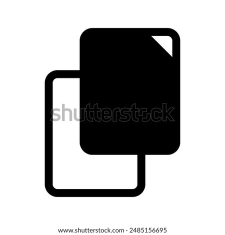 Multiple File Icon Vector Symbol Design Illustration