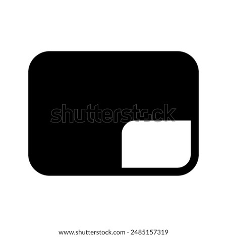 Miniplayer Icon Vector Symbol Design Illustration