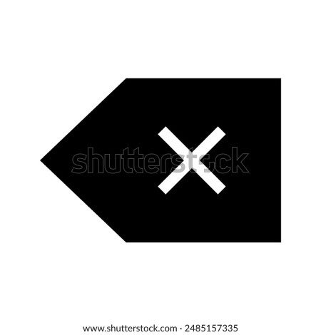 Backspace Icon Vector Symbol Design Illustration