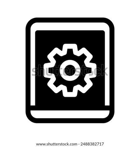 Phone Settings Icon Vector Symbol Design Illustration