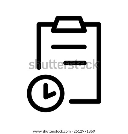 Agenda Icon Vector Symbol Design Illustration