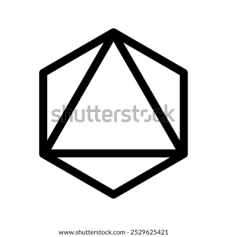 D8 Icon Vector Symbol Design Illustration