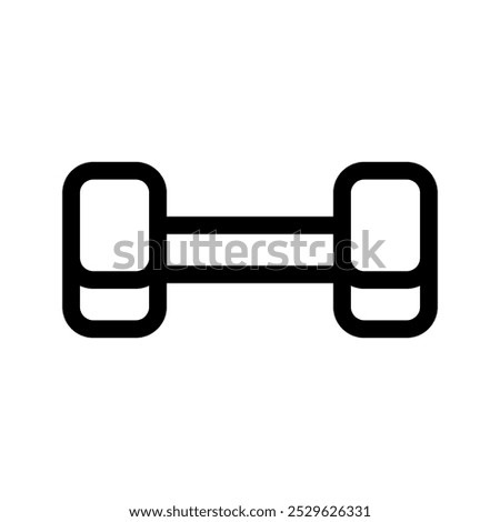 Dumbbell Icon Vector Symbol Design Illustration