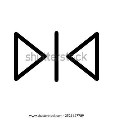 Reflection Icon Vector Symbol Design Illustration