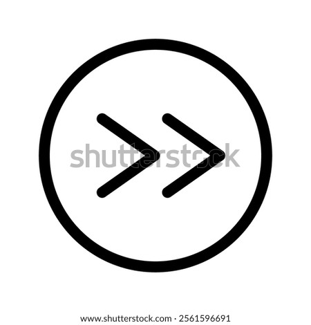 Right Chevron Icon Vector Symbol Design Illustration