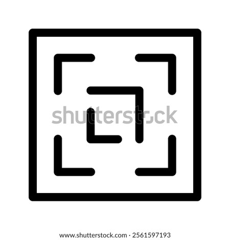 Focus Icon Vector Symbol Design Illustration