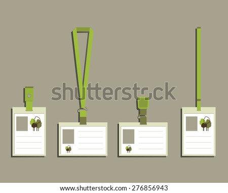 lanyard name tag template
