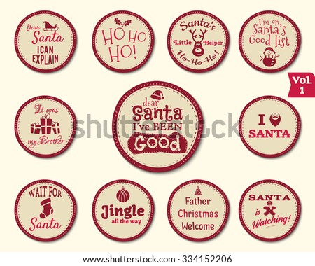 christmas vector badges and labels download free vector art stock