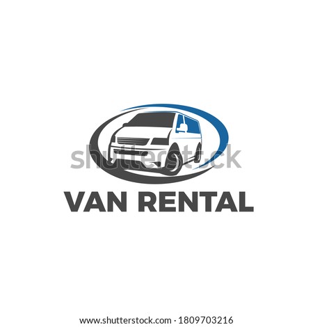 Car Vehicle Van Rental Logo Design Template