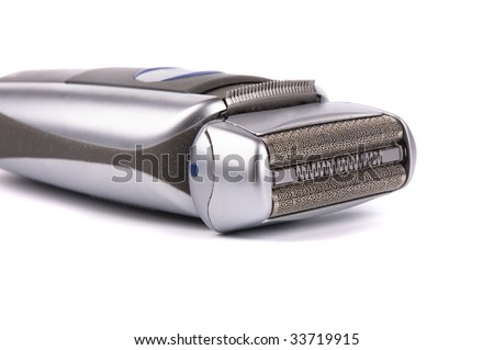 Electric shaver isolated on white