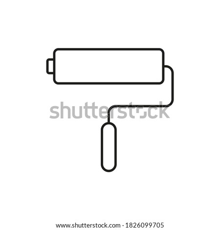 roller brush icon Element of building icon for mobile concept and web apps. Thin line roller brush icon can be used for web and mobile. Premium icon on white background