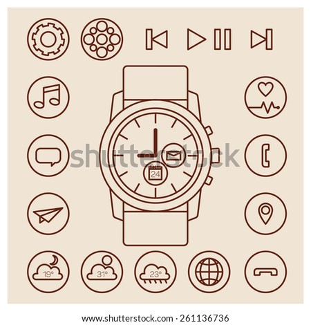 Smart Watch outline version & the icon #2