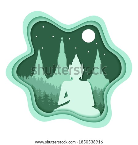 Vesak paper cut design concept