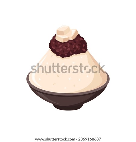 Patbingsoo, Korean red beans shaved ice