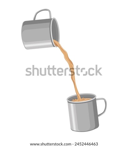 Vector illustration of masala chai tea