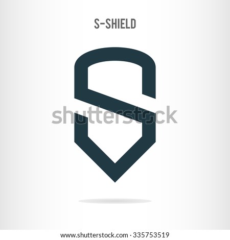 Letter S logo template. The letter S in the form of shield