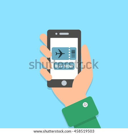 Similar – Image, Stock Photo Person holding phone macro