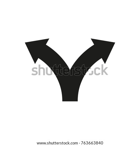 Two way direction arrows. Vector icon