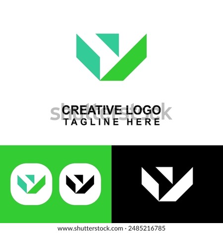 Y logo template design. It can also be V or YV