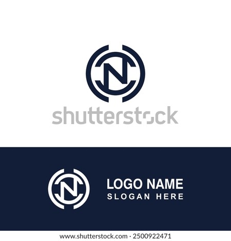 initial N logo for automotive business. Files are easy to edit again.