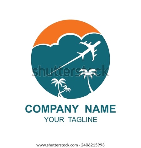 Travel Logo vector icon illustration design. logo suitable for business, airline ticket agents and holidays