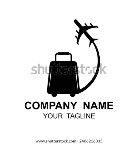 Travel Logo vector icon illustration design. logo suitable for business, airline ticket agents and holidays