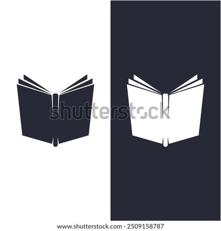 classic book story logo inspiration.  It can be suitable for everything related to education, library, or books.