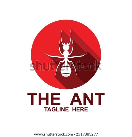 fire ant logo icon symbol vector illustration design