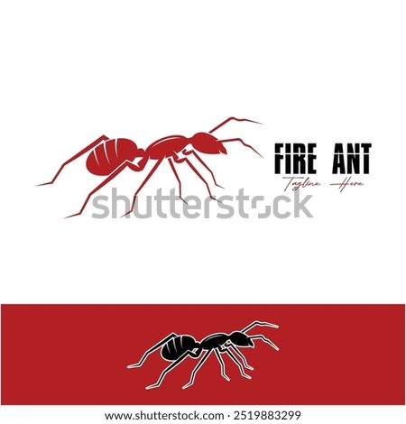 fire ant logo icon symbol vector illustration design