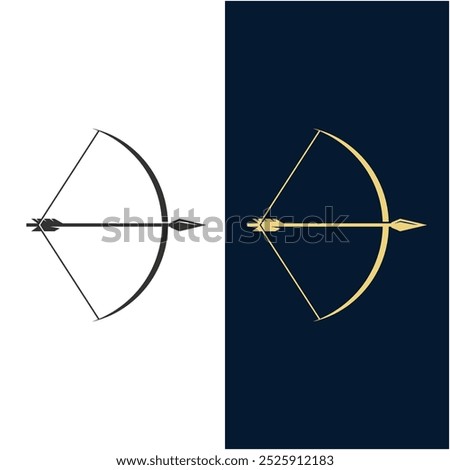 Archer Logo, Archery Arrow Vector, Elegant Simple Minimalist Design, stylish Archer Logo design. this logo is suitable for many modern and creative business industries.