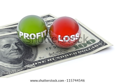 Business concept, profit and loss