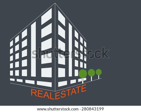 Home icon abstract concept. Real estate development architecture concept symbol.