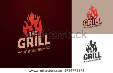 logo template for barbecue restaurant